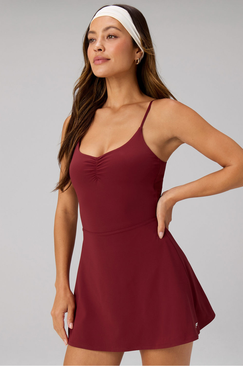 PureLuxe Ruched Ultra Mini Dress | Fabletics