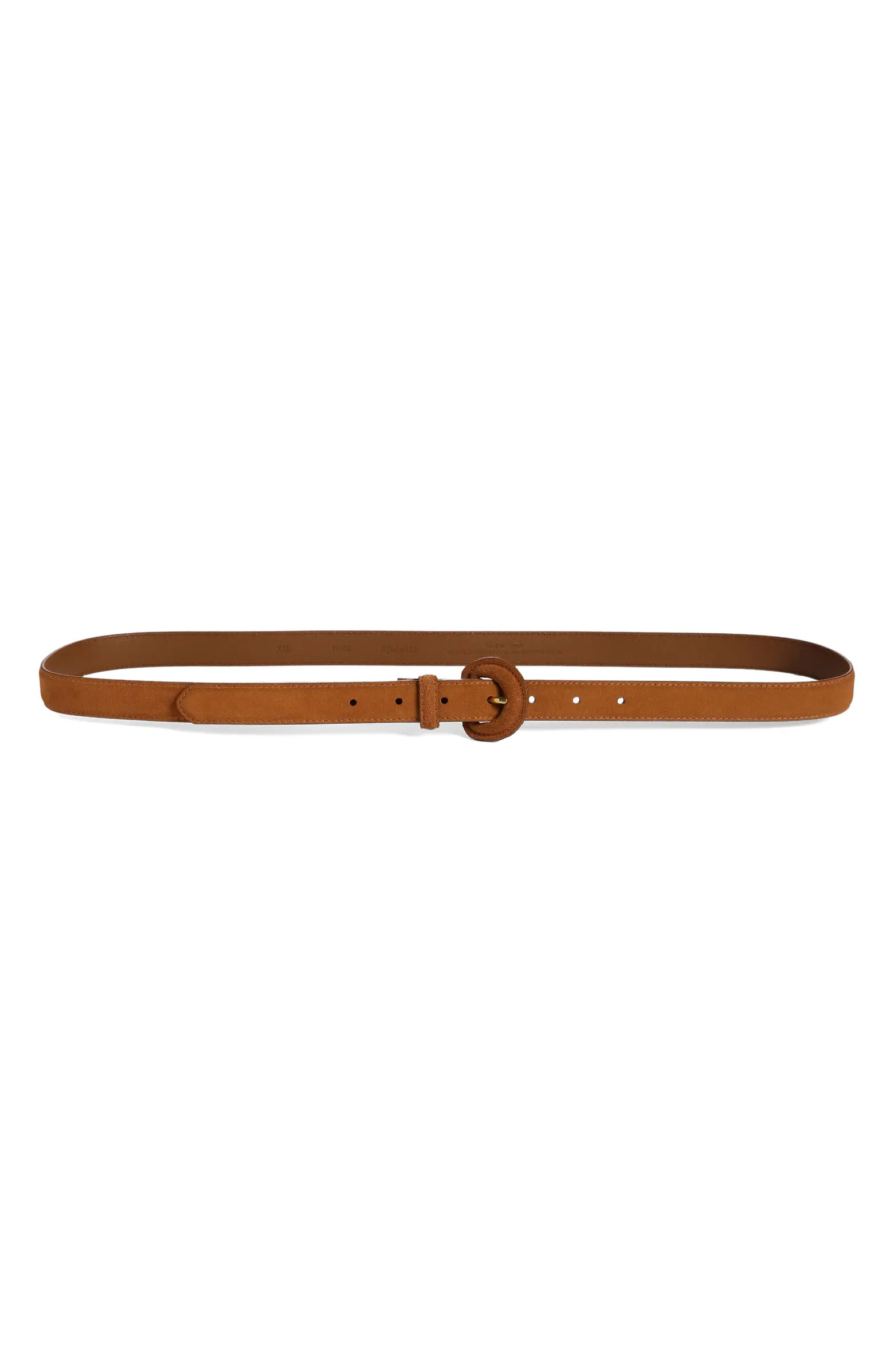 Chunky Buckle Suede Belt | Nordstrom