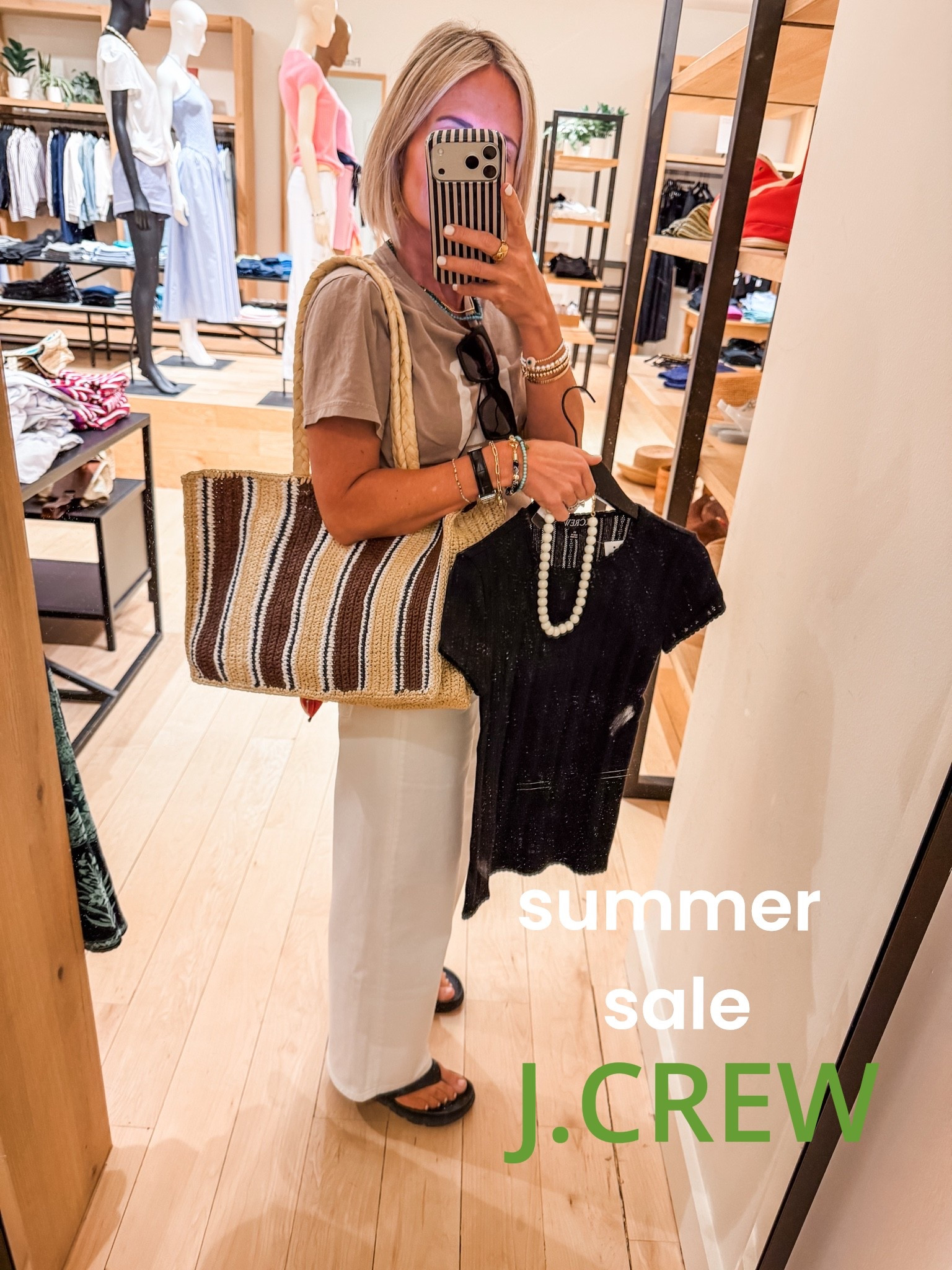 popped into @jcrew and found some
 gems on sale.  Summer outfits

#LTKSaleAlert #LTKOver40 #LTKootd
