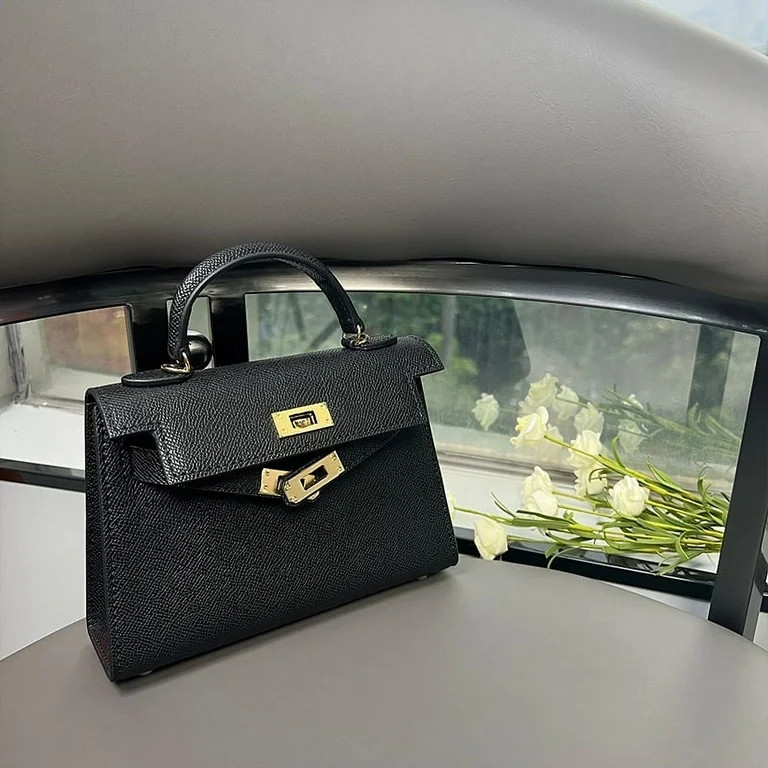 Mini Second Generation Kelly Bag High-Grade Genuine Leather Women's Bag First Layer Cowhide Porta... | Walmart (US)