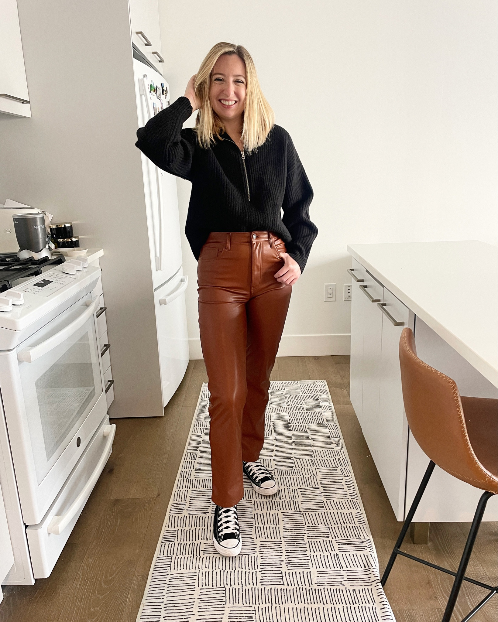 Office outfit OOTD. This sweater from @everlane is super cozy and these pants from @abercrombie are really versatile
•
S in @everlane sweater
4 in leather @abercrombie pants
8.5 in @converse from @nordstrom
•
•
•
•
•
#officeoutfitidea #officeoutfit #chicofdit #classyoutfit #casualoutfit #outfitidea #outfitoftheday #outfits #workoutfit #sweateroutfit #leatherpants #cozysweater #converseoutfit #fashion #modernfashion #modernoutfit #sleekoutfit #edgyoutfit #edgyfashion #classyfashion #winteroutfit #falloutfit #eveningoutfit

#LTKfit #LTKworkwear