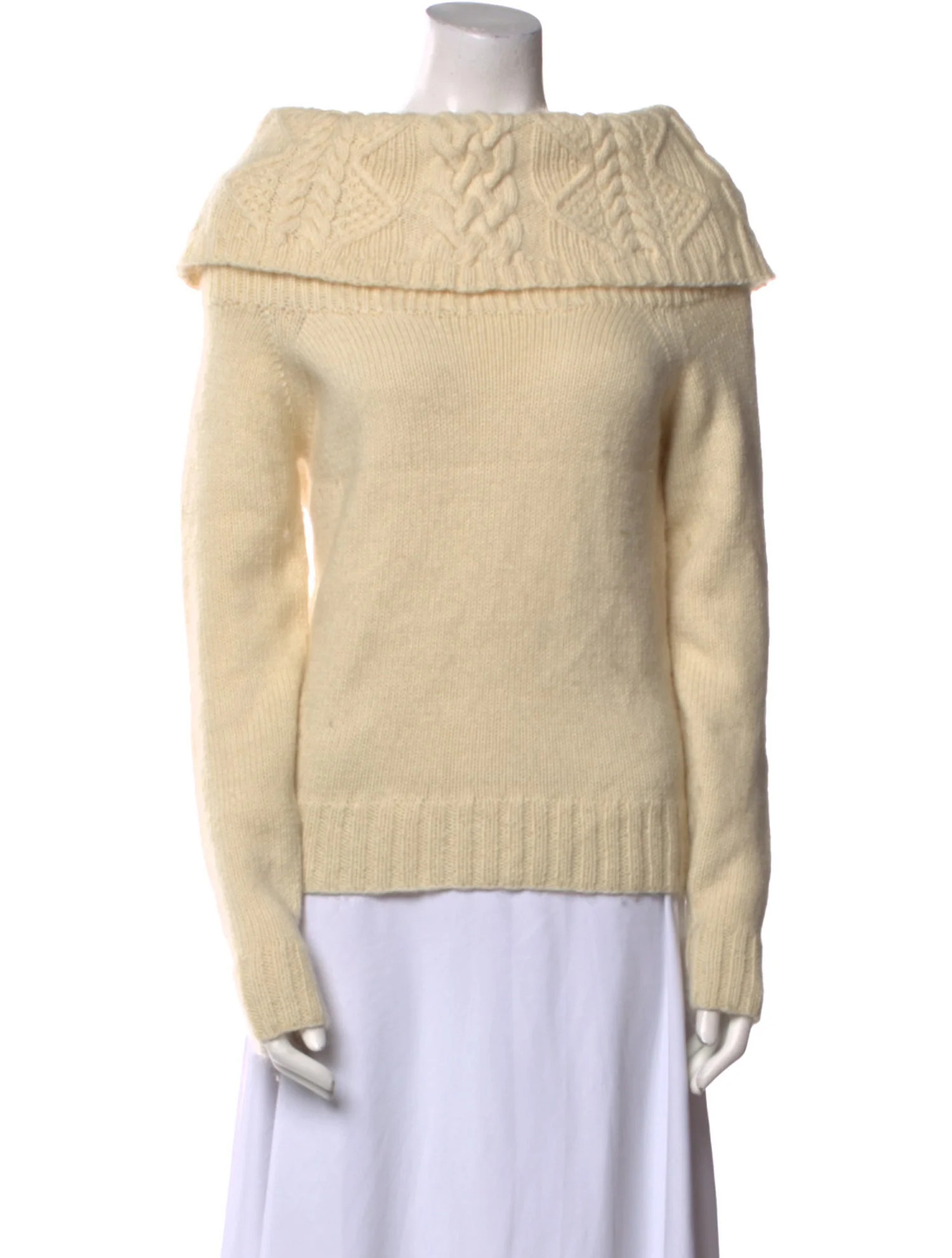 Merino Wool Cowl Neck Sweater | The RealReal
