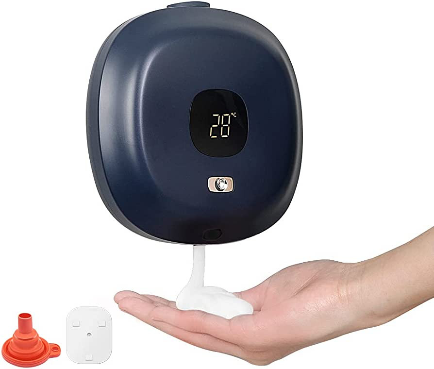 Automatic Soap Dispenser Wall Mounted Foaming Soap Dispenser with Clock Temp.and Humidity Dispens... | Amazon (US)
