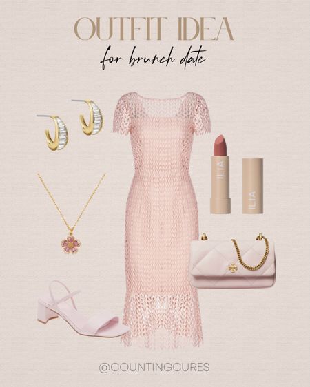 This pastel pink dress is a perfect choice to wear on your next brunch date! Complete the look with a pastel pink handbag and heels to elevate your outfit!
#outfitinspo #modestlook #fashionfinds #springlooks

#LTKSeasonal #LTKbeauty #LTKstyletip