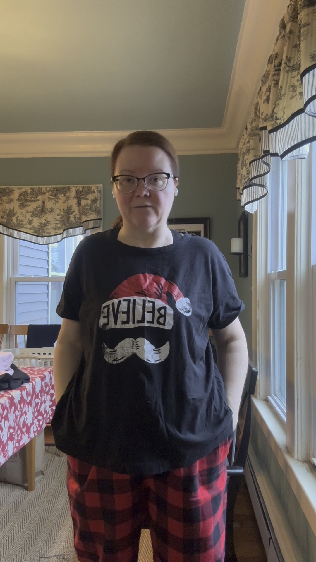 If you have growing kids who are teens and don’t want to have to buy a whole set of matching PJs every year Old Navy brings back their red and black buffalo plaid every year and they carry it in both kids and adult sizes so it’s the easiest and cheapest way to accomplish matching PJs where you can just buy one new piece for whichever kid outgrew theirs from last year 

#LTKFindsUnder50 #LTKStyleTip #LTKHoliday