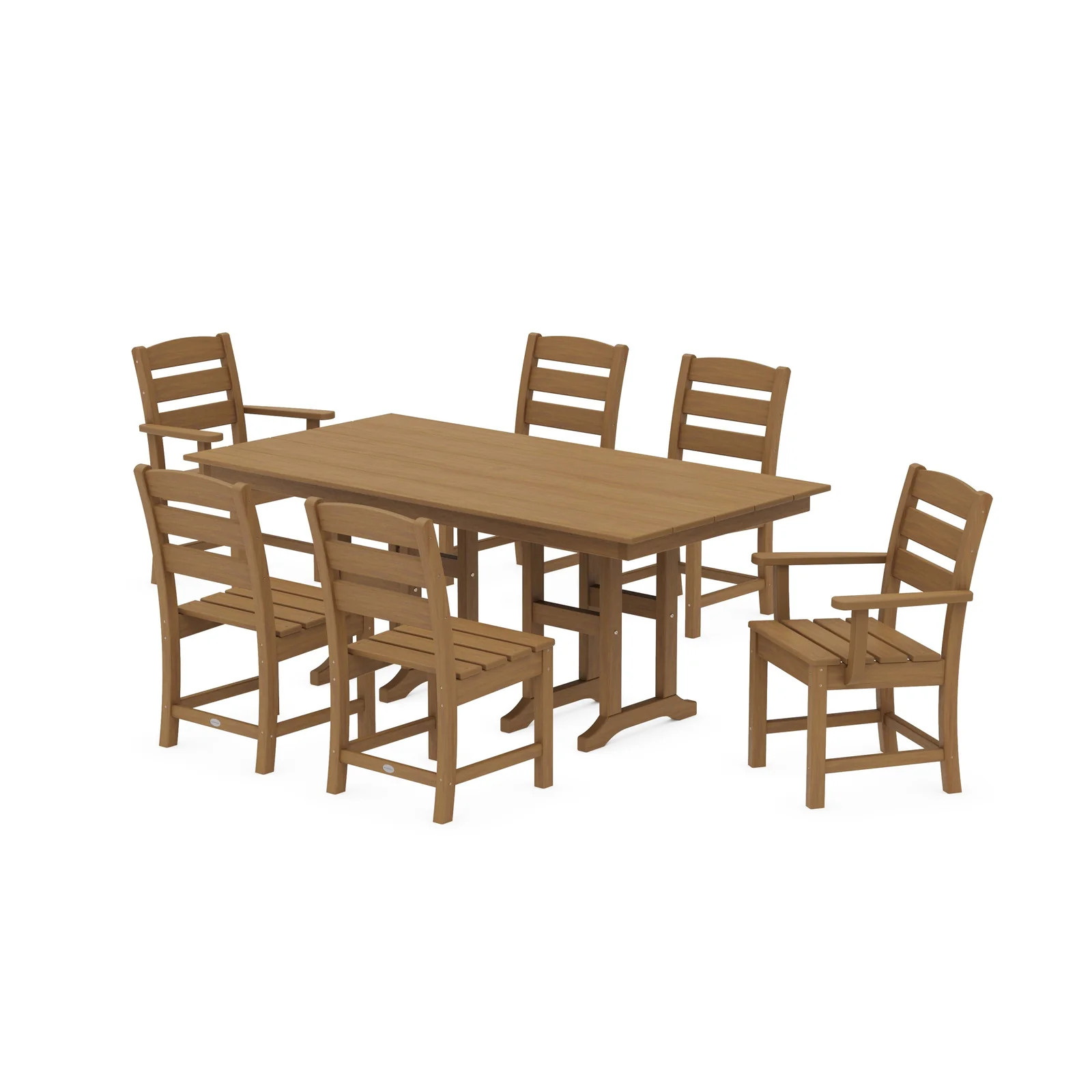 Lakeside 7-Piece Farmhouse Dining Set | POLYWOOD