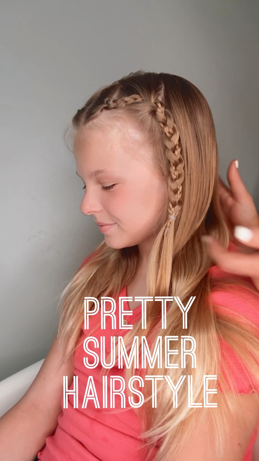 PRETTY SUMMER HAIRSTYLE 🩷 This is a cute and pretty one for the summer! It’s nice and easy, too! I’m showing my favorite hair products with you! Love for you to follow us for our daily hairstyle postings!

#LTKKids