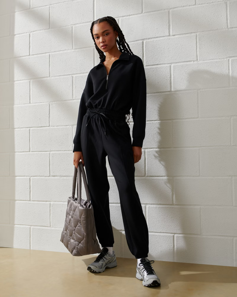 Women's YPB neoKNIT Long-Sleeve Jumpsuit | Women's Active | Abercrombie.com | Abercrombie & Fitch (US)