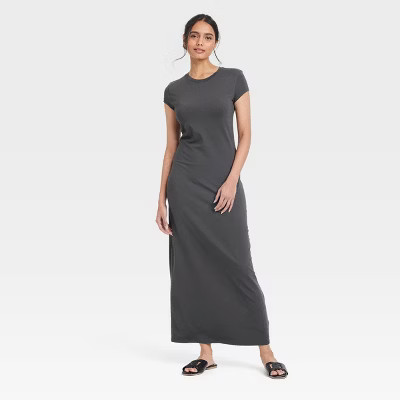 Women's Short Sleeve Knit Maxi Dress - A New Day™ | Target