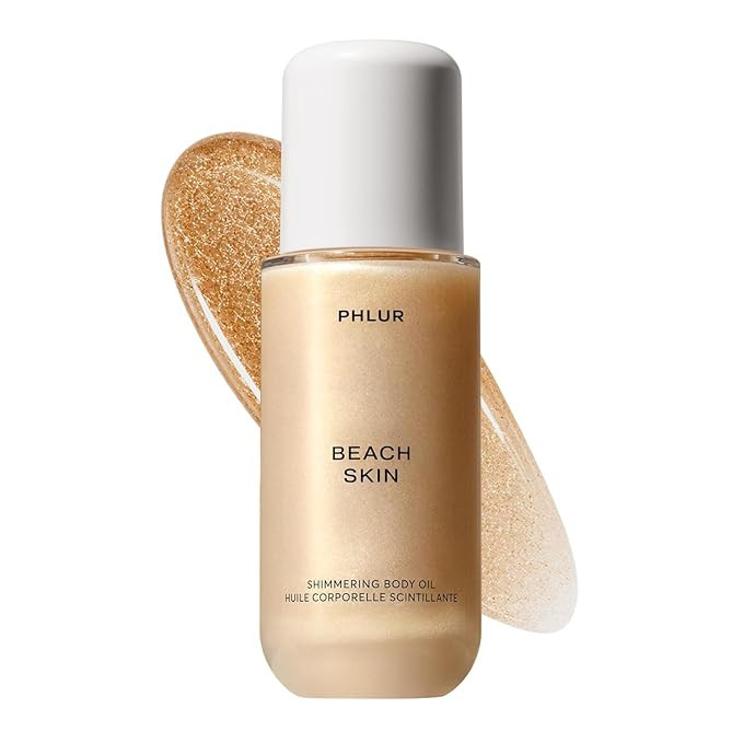 PHLUR Beach Skin Shimmering Body Oil, 4 Fl Oz – Coconut, Vanilla & Sandalwood Scented Body Oil ... | Amazon (US)