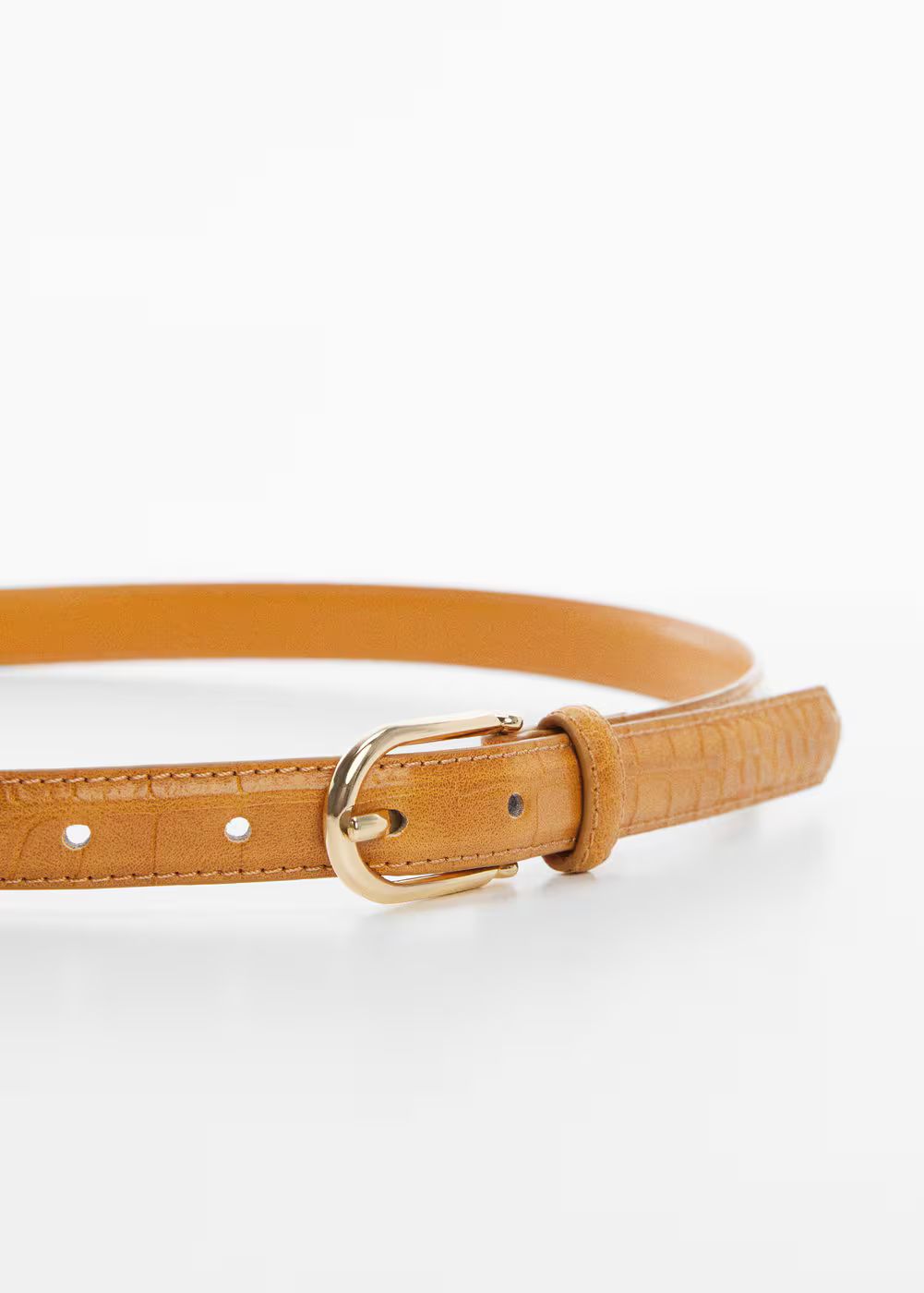 Buckle skinny belt | MANGO (UK)