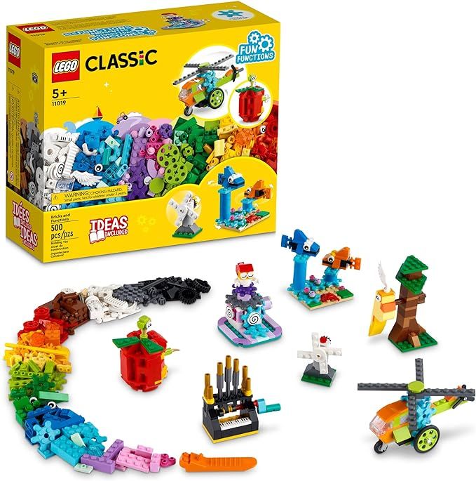 LEGO Classic Bricks and Functions 11019 Kids’ Building Kit with 7 Buildable Toys for Kids Aged ... | Amazon (US)