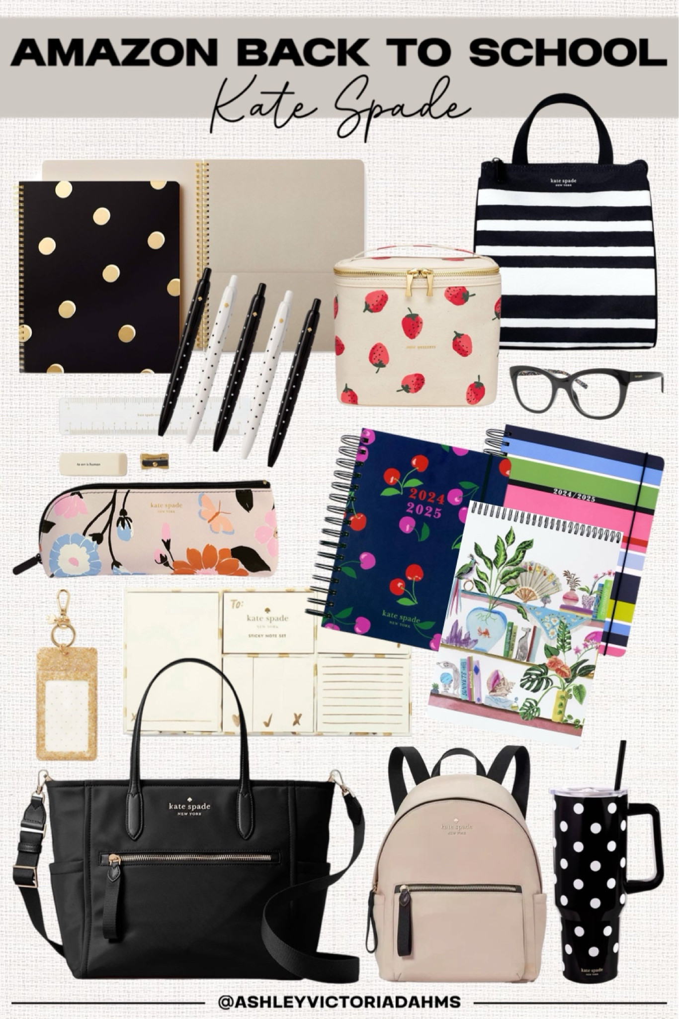 Amazon Favorites Back to School featuring Kate Spade

Lunchbox, office supplies, school supplies, backpack, book bag, duffel bag, blue light glasses, pens, pencils, pencil case, journal, notebook

#backtoschool #fallstyle #amazon #homeoffice #schoolsupplies #katespade 

#LTKBacktoSchool