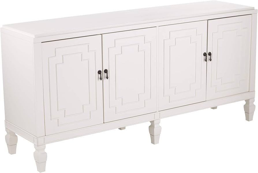 Furniture HotSpot Tropman Antique White Low-Profile Accent Cabinet | Amazon (US)