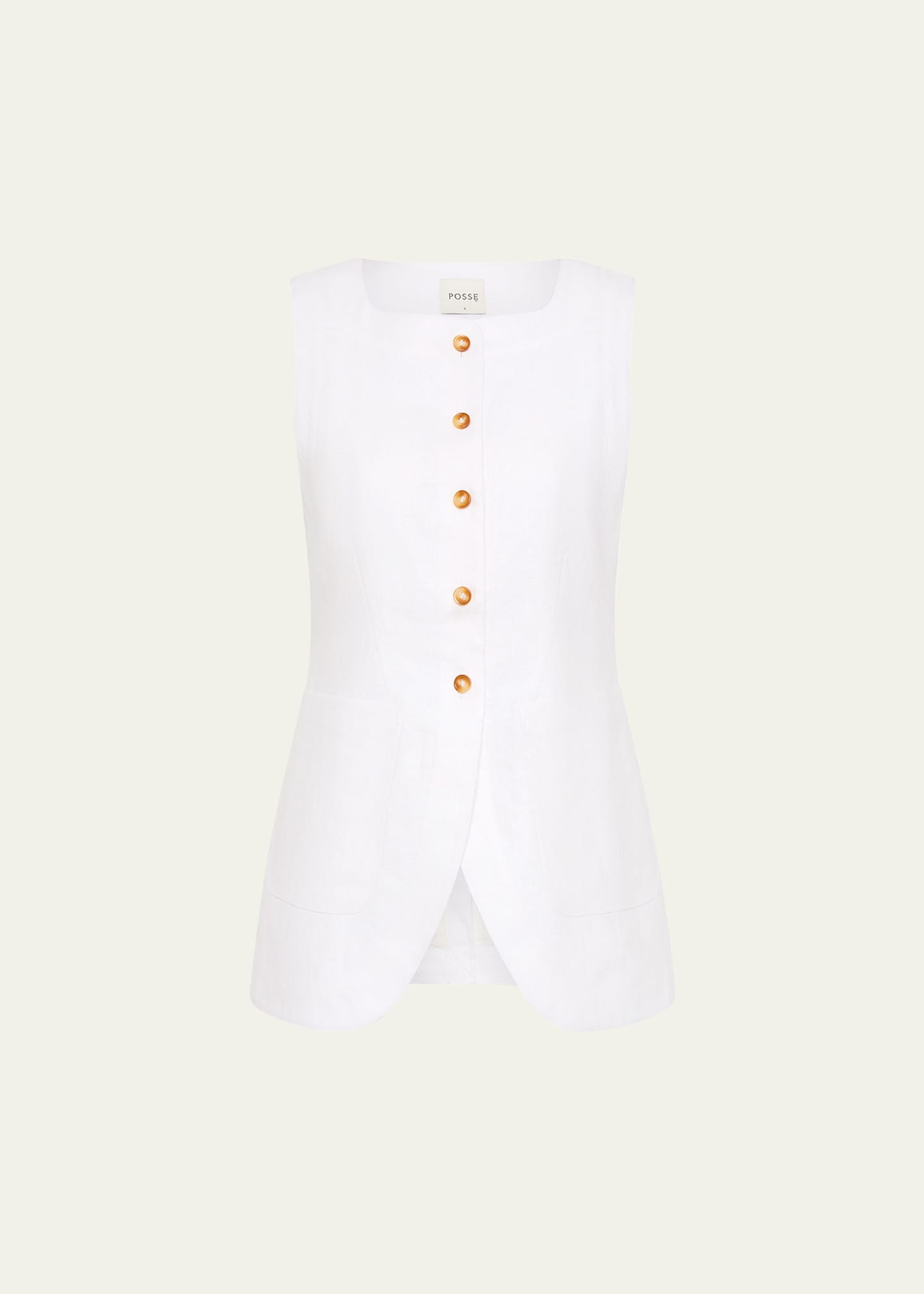 Posse Emma Linen Vest | Bergdorf Goodman