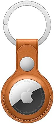 Apple AirTag Leather Key Ring - Golden Brown | Amazon (US)