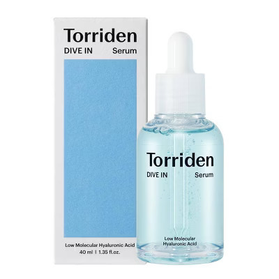 Torriden DIVE IN Low Molecule Hyaluronic Acid Serum Korean Skincare for Intense Hydration and Plumping - 40ml | Target