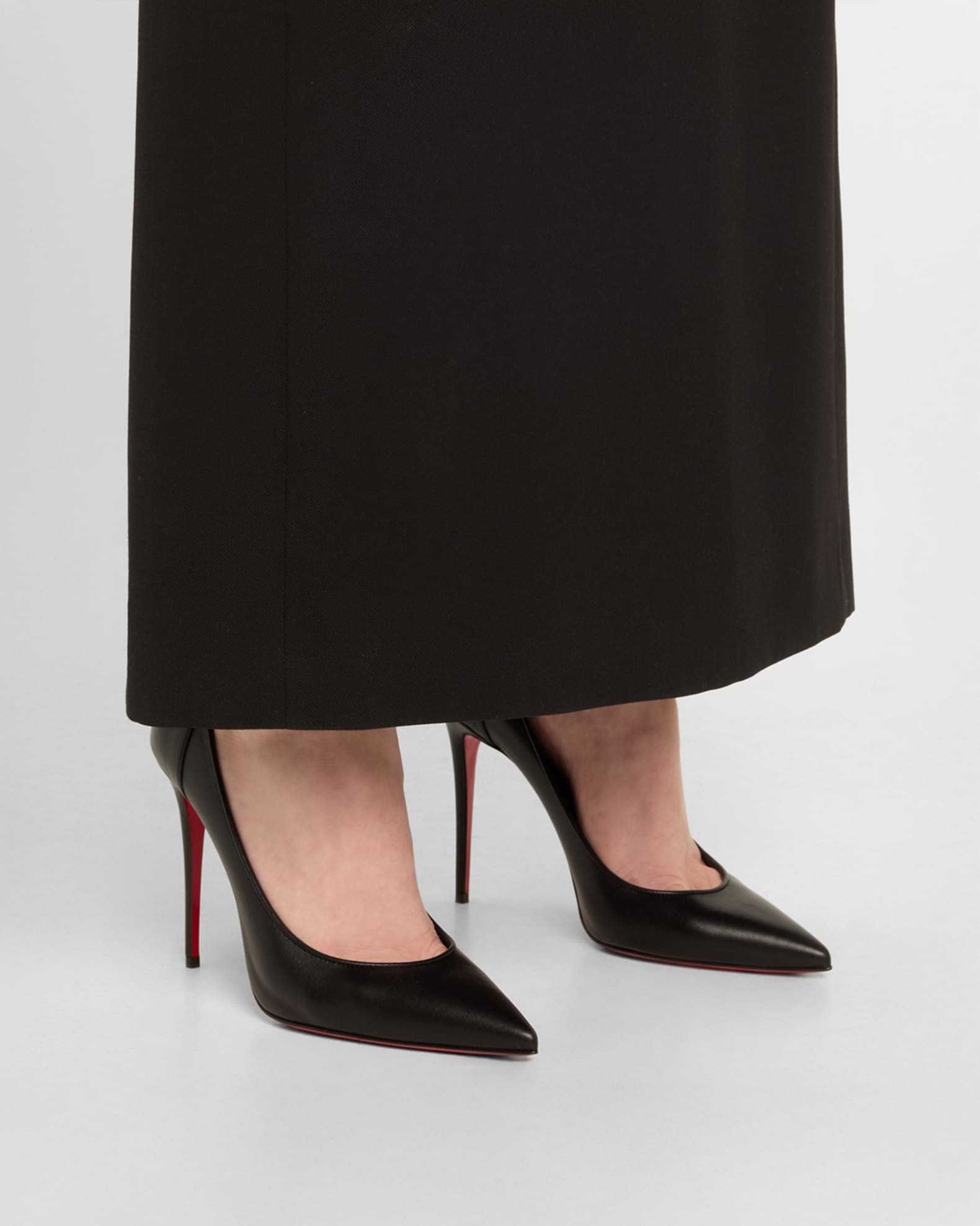 Christian Louboutin Sporty Kate Leather Red Sole Pumps | Neiman Marcus