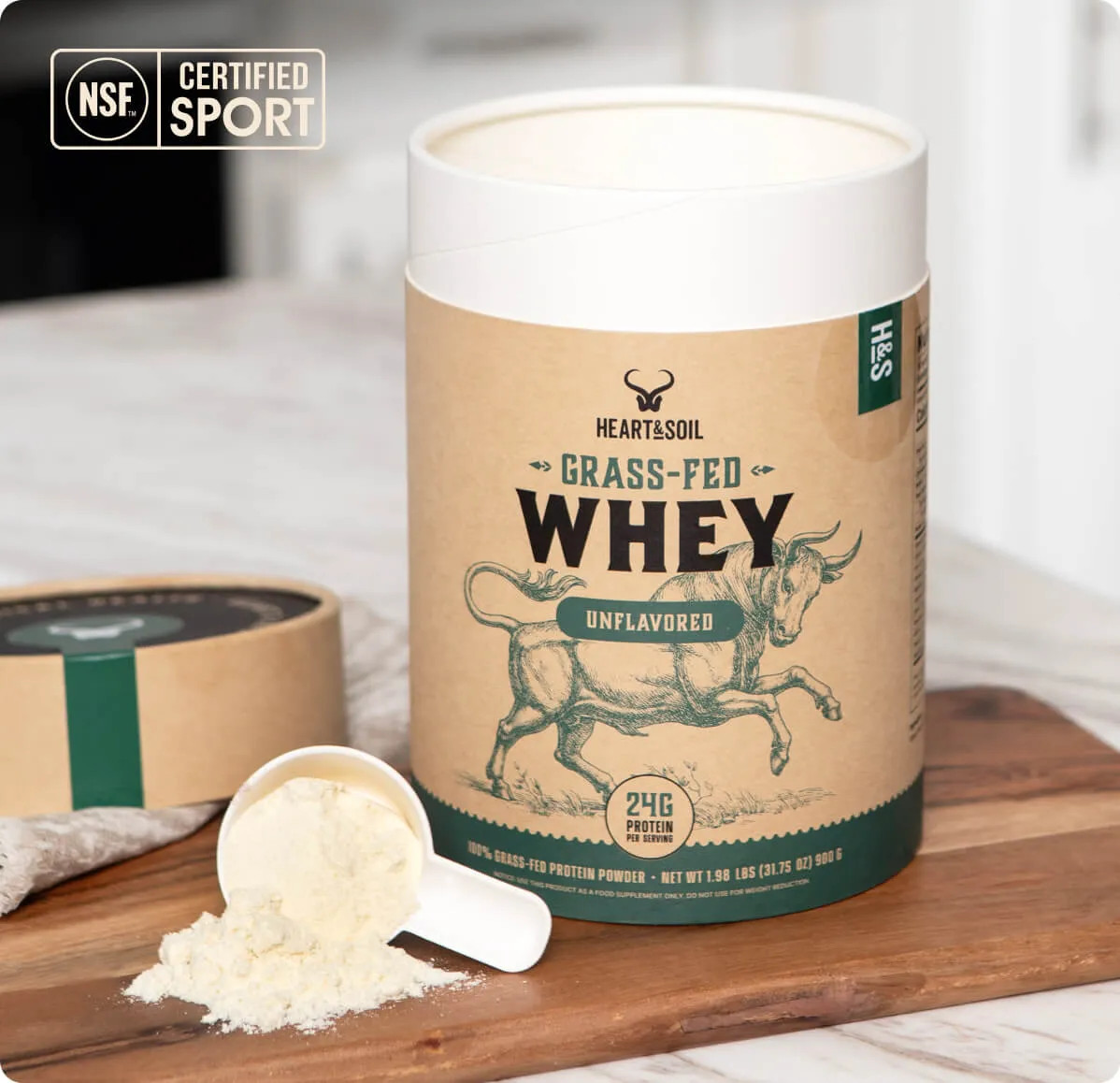 Grass-Fed Whey Unflavored | Heart & Soil