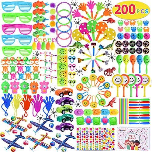 Max Fun 200Pcs Party Toys Assortment Party Favors for Kids Birthday Carnival Prizes Box Goodie Ba... | Amazon (US)