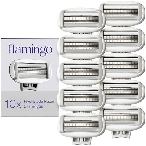 Flamingo Women's Original Razor Blade Refill Cartridges for Women - 10 Count - 5-Blade Shaving Ra... | Amazon (US)