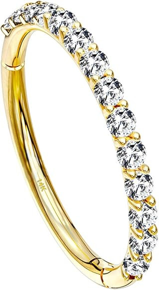 OUFER Gold Nose Ring Hoop 20G 14K Solid Gold Nose Piercing Jewelry Conch Tragus Cartilage Earring... | Amazon (US)