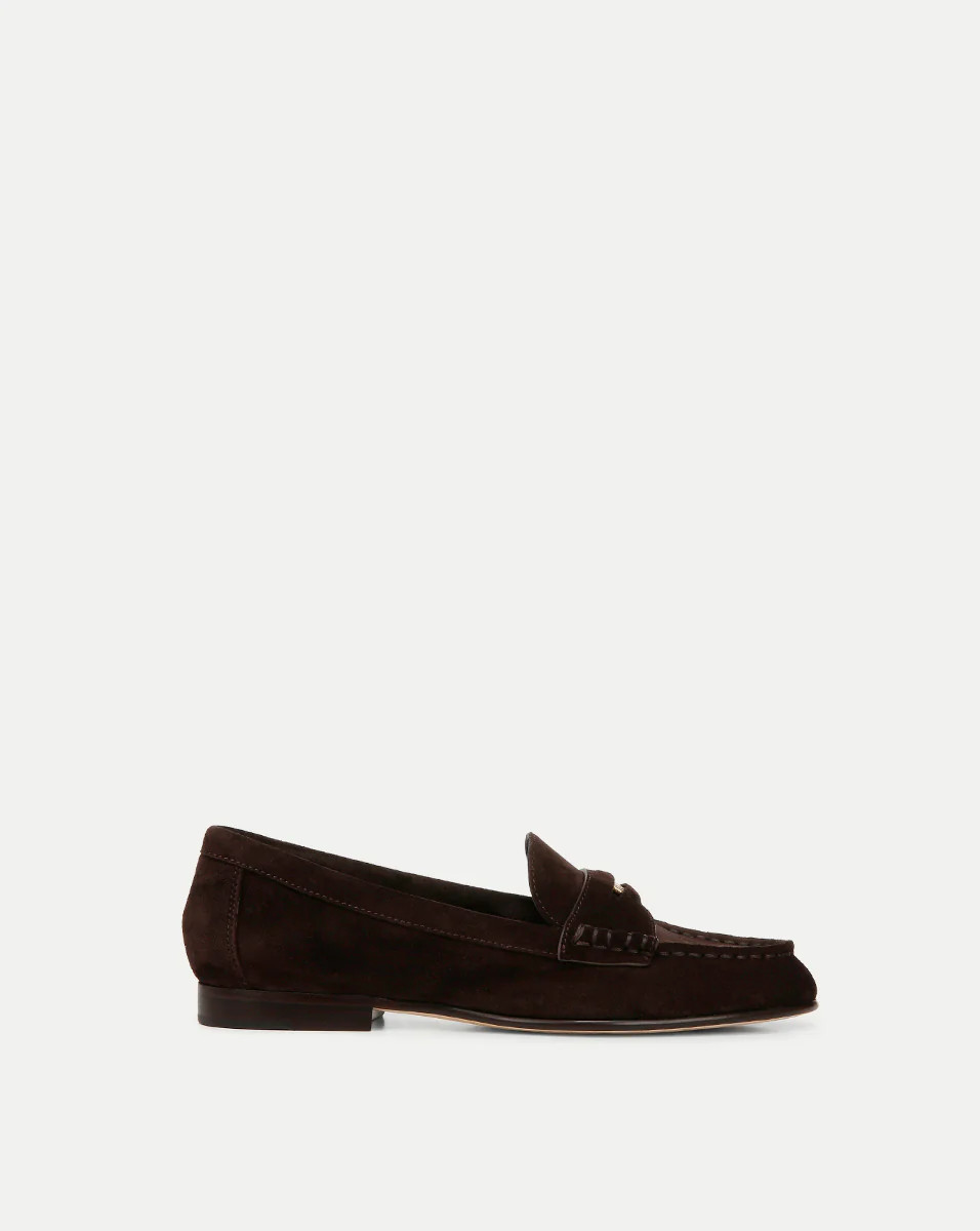 Veronica Beard Penny Suede Loafer Espresso | Veronica Beard