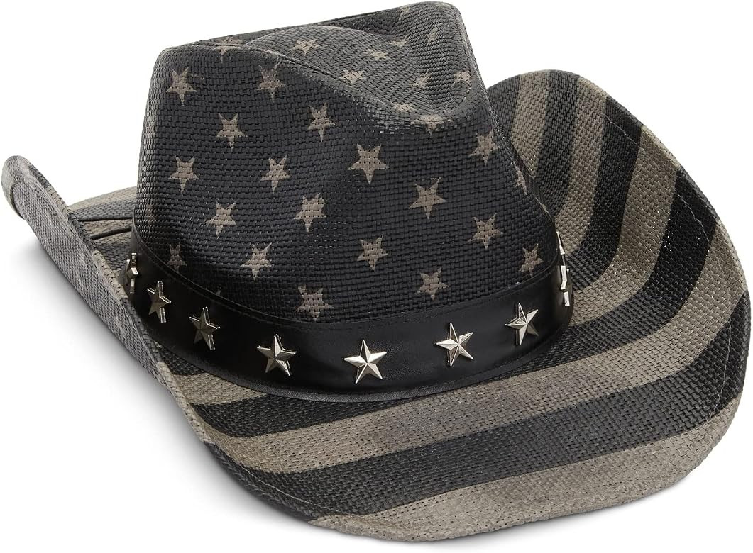 Zodaca USA American Flag Cowboy Hat for Men, Women, Girls, Vintage Western Cowgirl Hat for Costum... | Amazon (US)