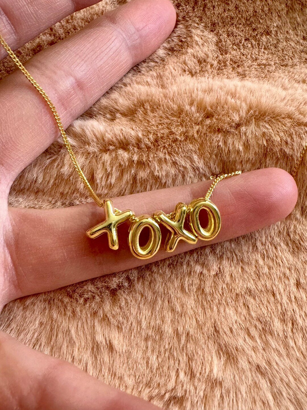 18K Gold Bubble Letter Custom Name Necklace, Personalized Name Necklace, Christmas Gift for Her, ... | Etsy (US)