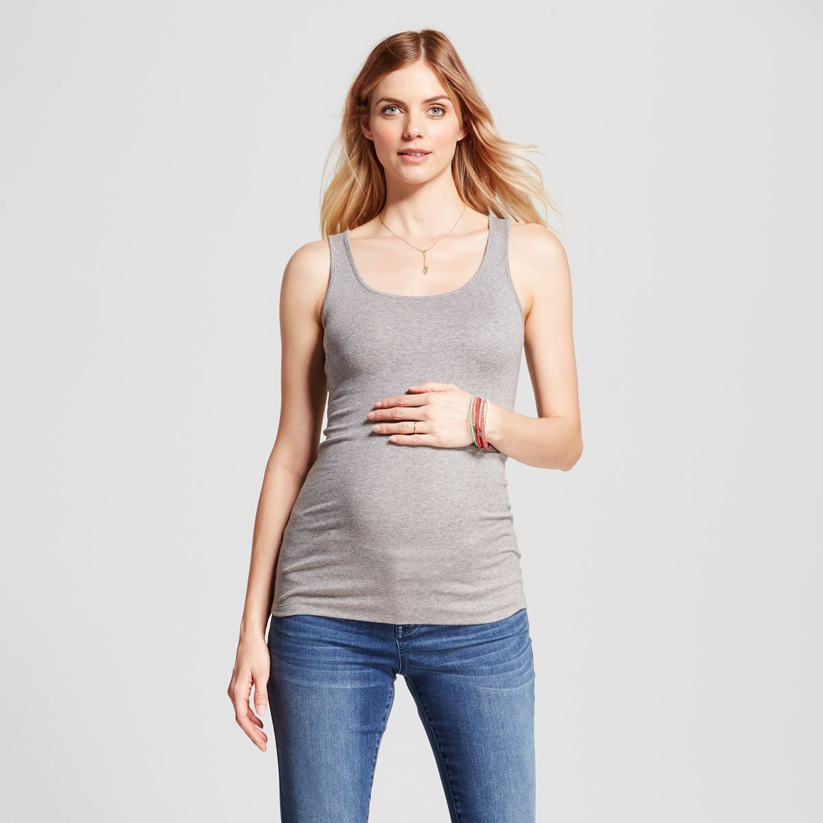Maternity Tank Top - Isabel Maternity by Ingrid & Isabel™ Gray S | Target