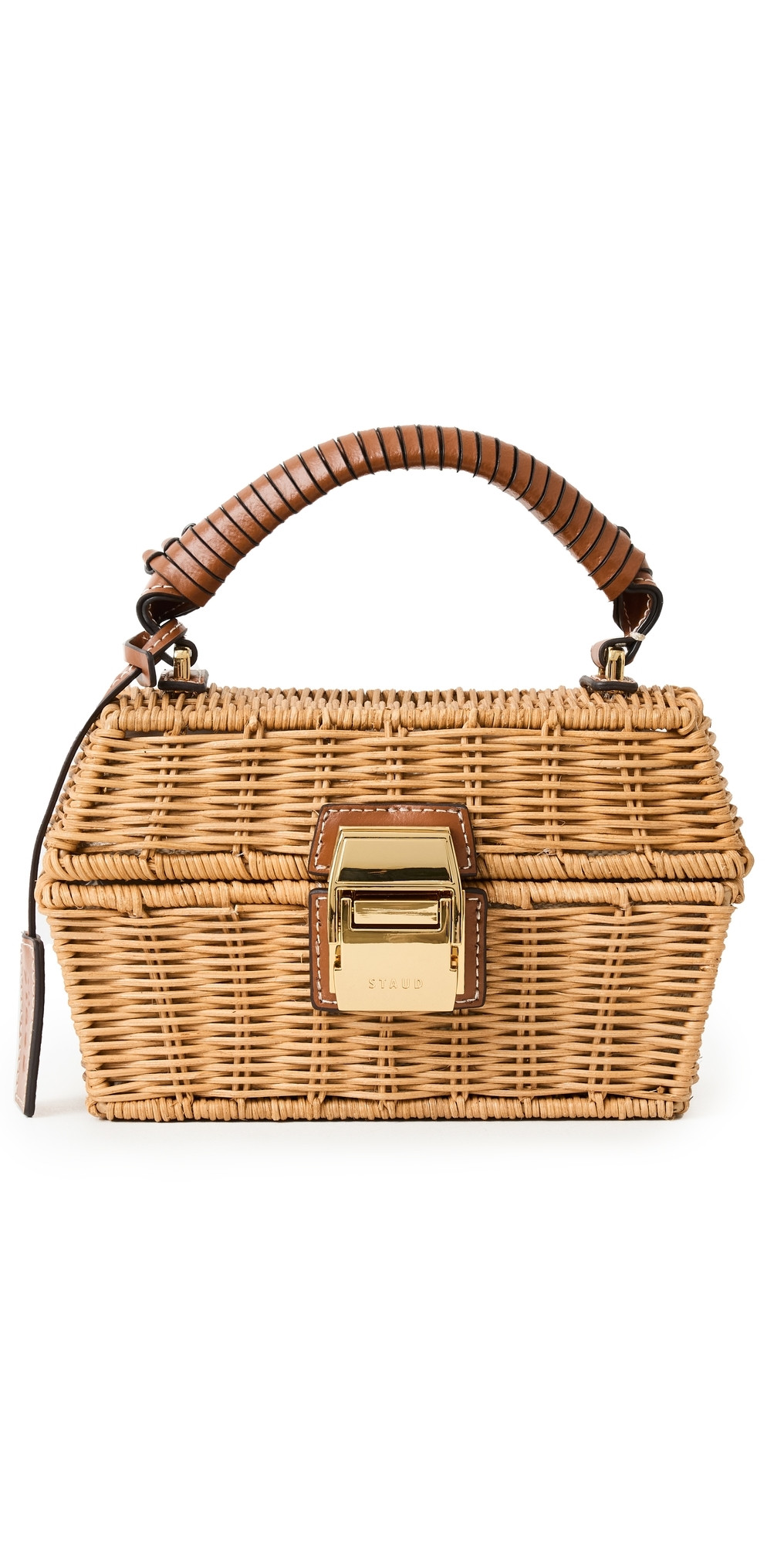 STAUD Wicker Tackle Box Bag Natural One Size | Shopbop