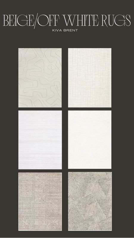 These are beige/off white #modern area rugs!

#LTKhome