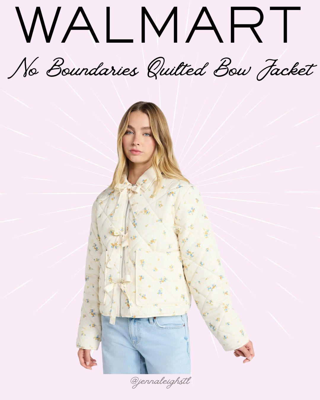 This Women’s No Boundaries Quilted Bow Jacket is the cutest new arrival from Walmart. The details are everything. 

 #LTKSeasonal #LTKMidsize #LTKFindsUnder50