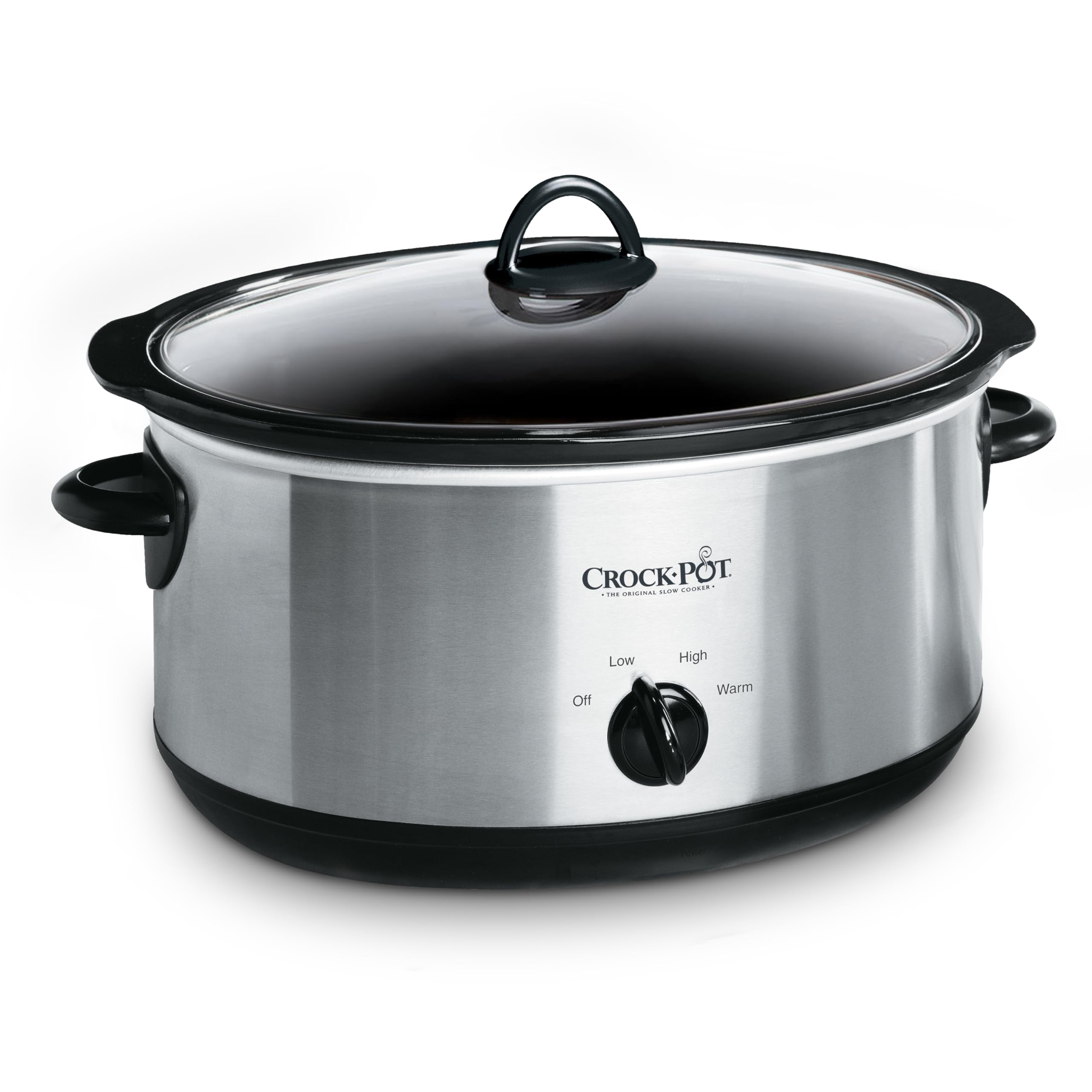 Crock-Pot 7 Quart Oval Manual Slow Cooker, Stainless Steel (SCV700-S-BR), Versatile Cookware for ... | Amazon (US)