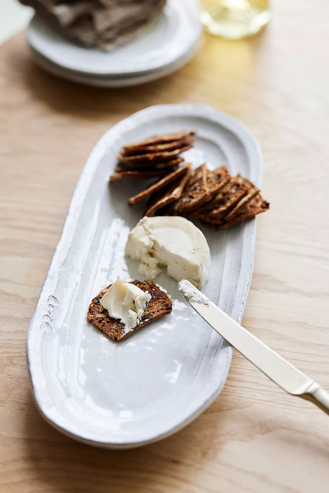 The Glenna Italian Earthenware Platter | Anthropologie (US)