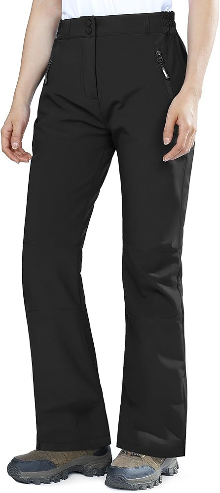Outdoor Ventures Fleece Lined Waterproof Pants Women Ski Snow Insulated Softshell Snowboard Hikin... | Amazon (US)