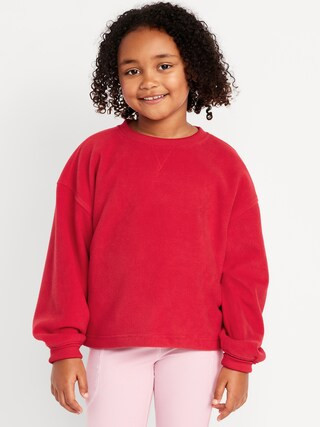 Long-Sleeve Microfleece Top for Girls | Old Navy (US)