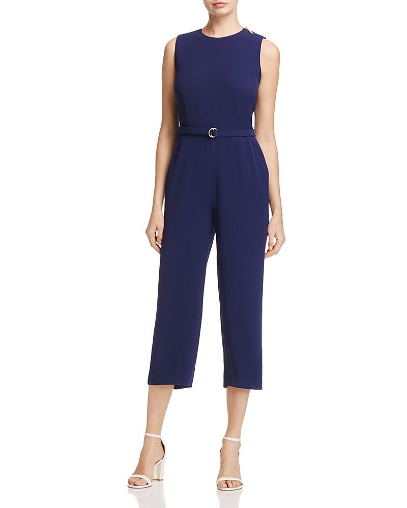 MICHAEL Michael Kors Belted Wide-Leg Jumpsuit | Bloomingdale's (CA)