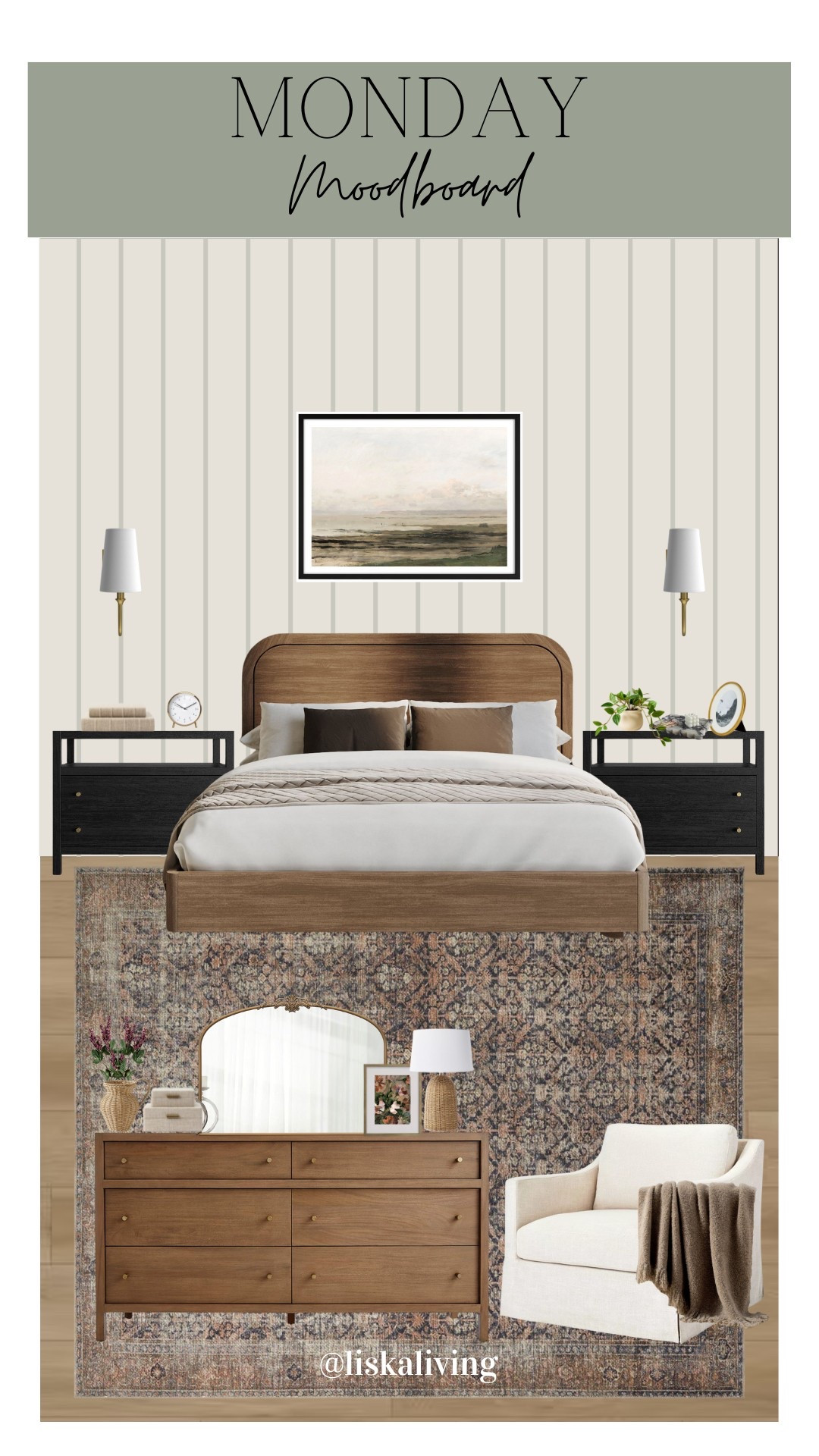 ✨MONDAY MOODBOARD - PRIMARY BEDROOM✨

Happy Memorial Day! To be honest, I feel weird saying ‘happy’ because it is a day that is not for so many. Maybe someone can tell me what’s most appropriate. 🤷🏻‍♀️

So for now, I will tell you that all of this room is currently on sale! Hope everyone enjoys their extra day off, but please remember what it is for 🫶🏻🇺🇸

#mondaymoodboard #moodboardaccount #moodboardinterior #moodboardpage #moodboardinspiration #designboard #interiordesign #homestyling #homestylinginspo #bedroomstyling #bedroominspo #modernorganic #transitionalstyle #earthyhome #earthyneutrals #layeredtextures

#LTKStyleTip #LTKSaleAlert #LTKHome