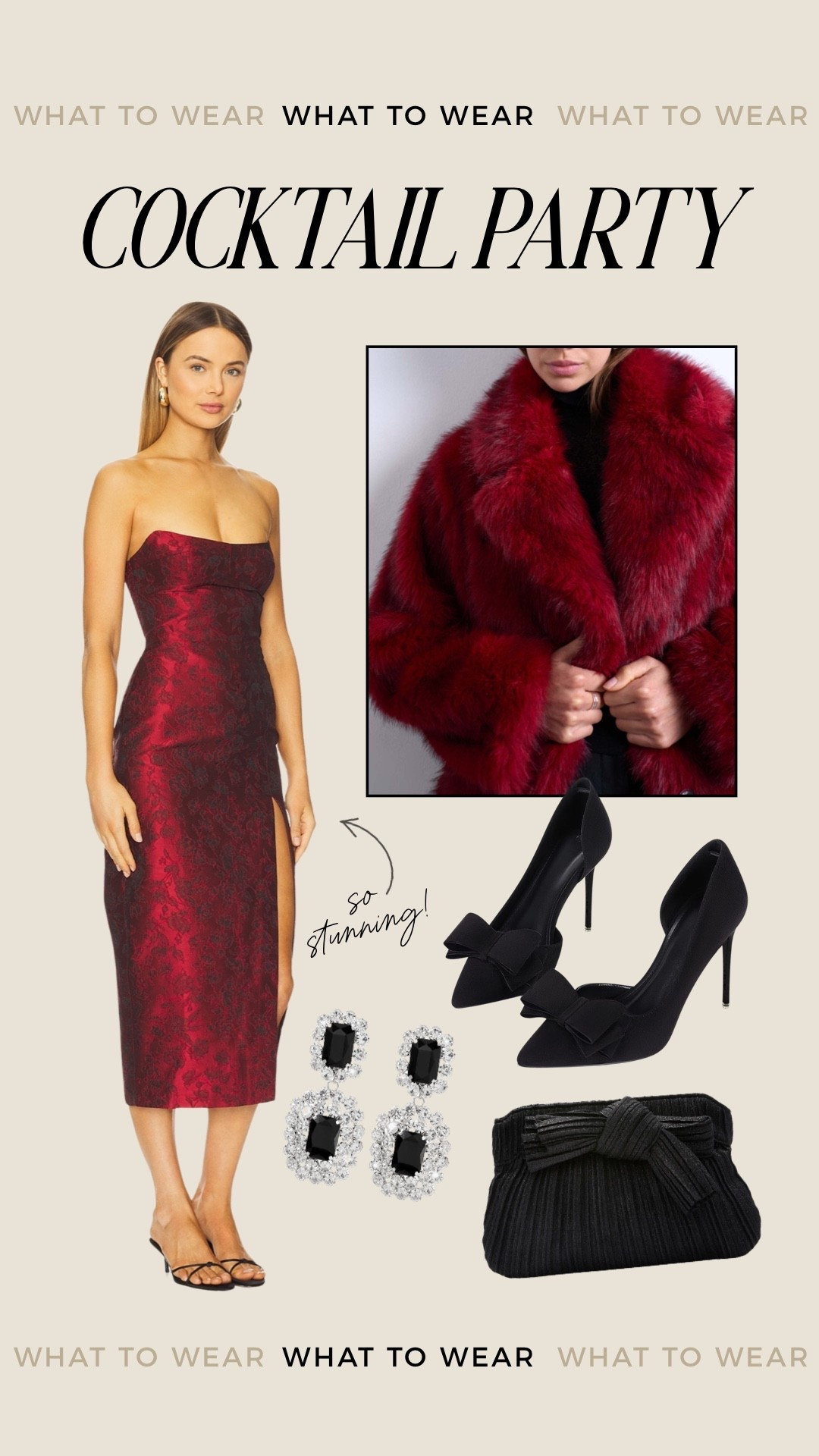 Holiday cocktail party outfit idea 

#LTKootd #LTKHoliday