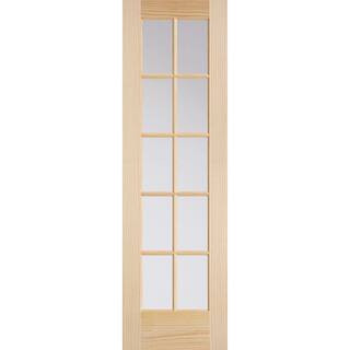Masonite 24 in. x 80 in. 10-Lite Solid-Core Smooth Unfinished Pine Veneer Composite Interior Door... | The Home Depot