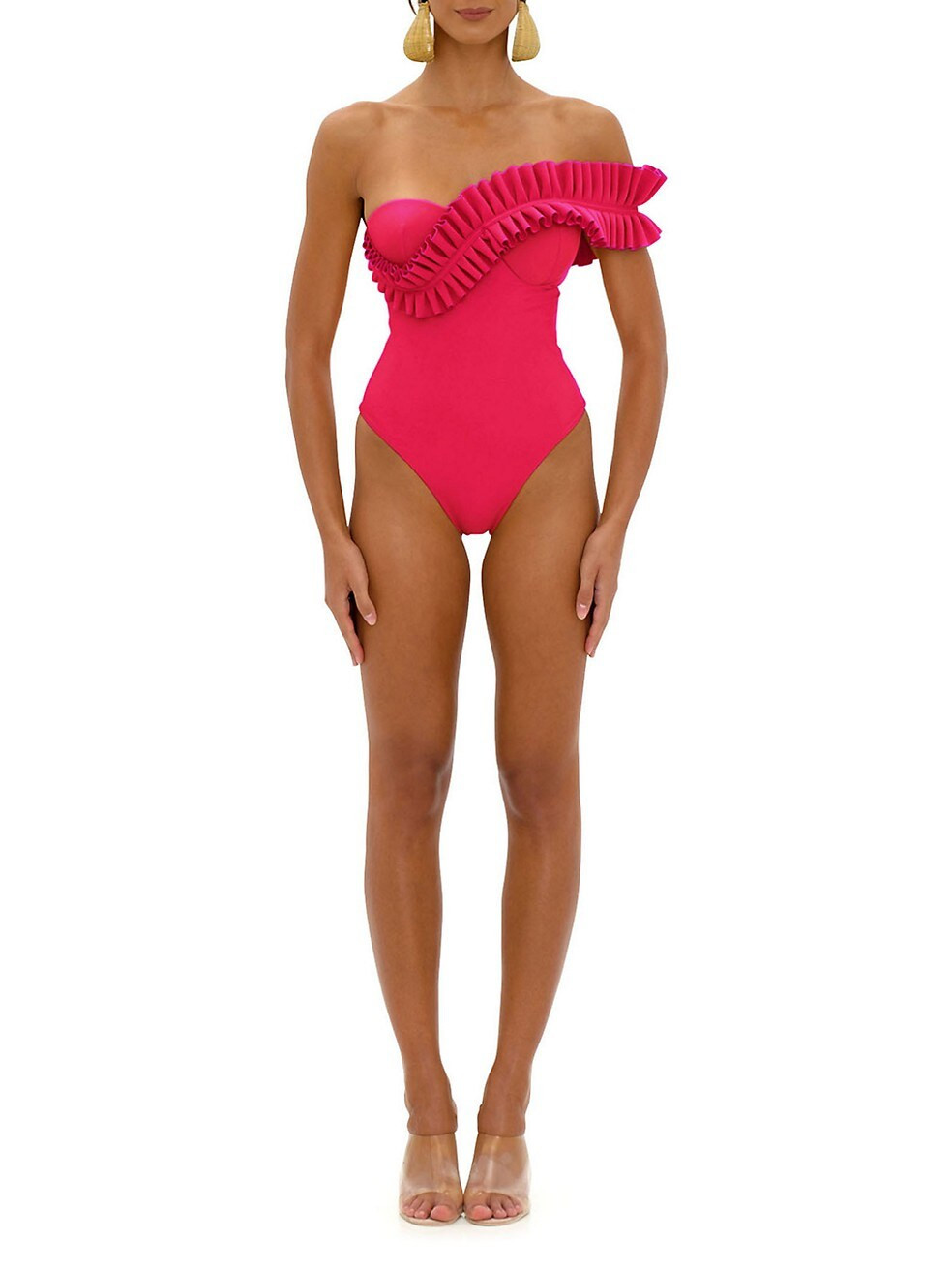 NISI One-Piece Ruffle Swimsuit | Saks Fifth Avenue