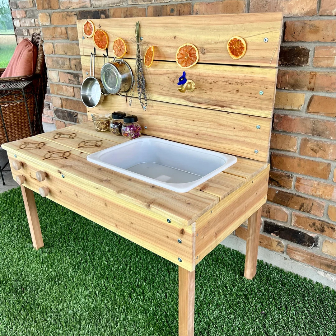 Mud Kitchen, Water Sand Table, Sensory Table, Ikea Flisat, Ikea Trofast, Activity Table for Kids,... | Etsy (US)
