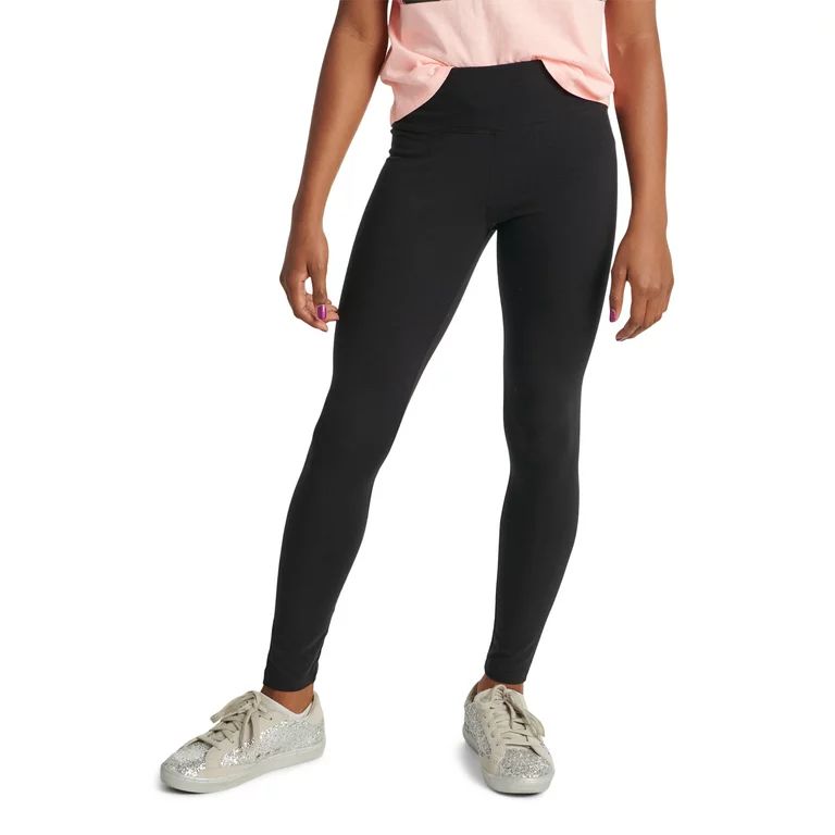 Justice Girl's Everyday Faves Solid Full Length Legging, Sizes XS-XLP | Walmart (US)