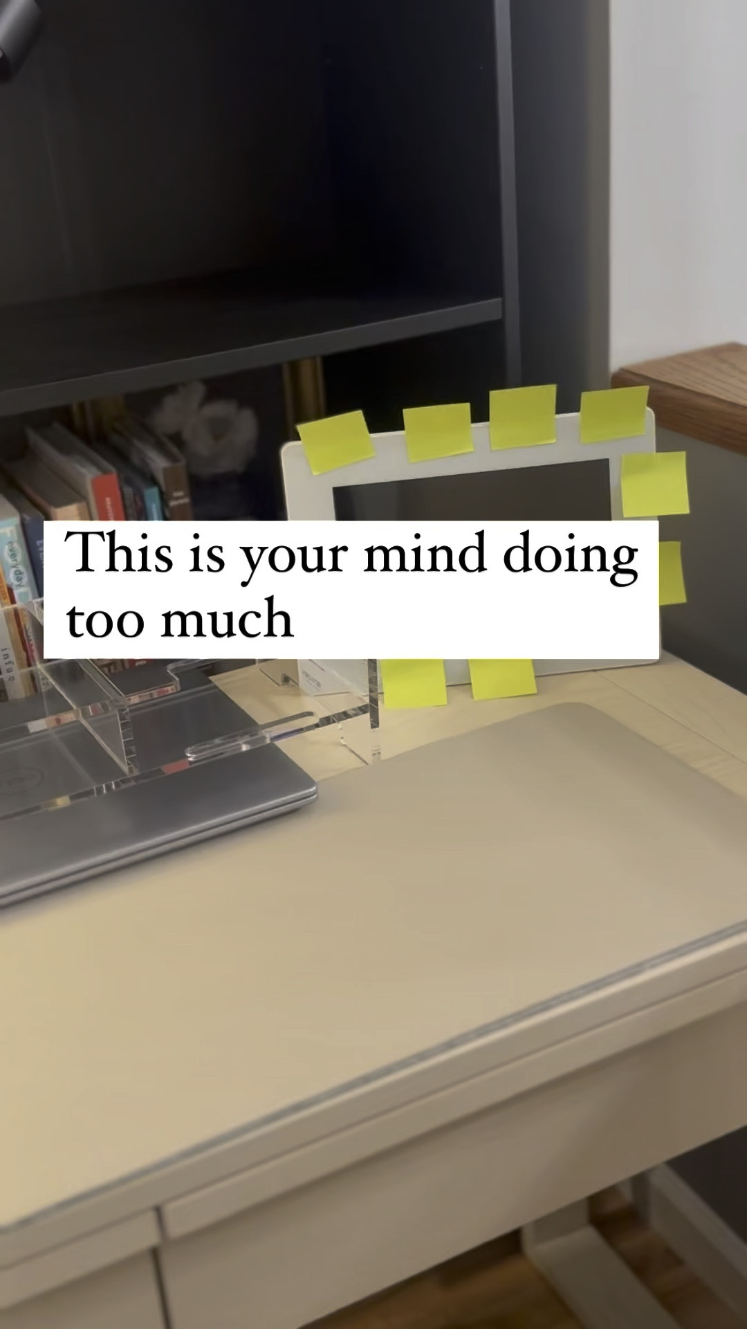 Sometimes those to do lists are too much and we need to take a pause. Other days you need to push that ✅ button. 

I’m sharing how I boost my concentration, ditch the  post-it notes 🟨 and still remember everything. ⤵️

📝 I use 3 x 5 pocket note cards with my dual sided desk mat to keep longer term to-do lists at the ready but also not constantly in my face stressing me out.

and

📋 I use a 10 x 7 dry erase slider board for those days when I want to tick things off and feel 👆productive.

These two #productivityhacks have made a huge difference for me and I hope they help you!

#organizedmom #organizedmind #todolist #chorechart #momlife #plannersgonnaplan #deskorganization #wfhmom #organized #stressfreeliving #cornerofmyhome #inmydomaine #smallspaceliving #organizedhome #getorganized #stayorganized #busymom #smallspacesolutions

#LTKHome #LTKFallSale #LTKVideo