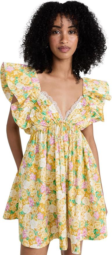 For Love & Lemons Women's Tamra Mini Dress | Amazon (US)