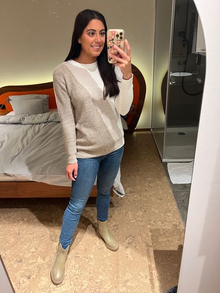 Fall outfit for exploring around Munich

Color block sweater, chelsea boots, fall boots, fall sweater

#LTKstyletip #LTKSeasonal #LTKunder100