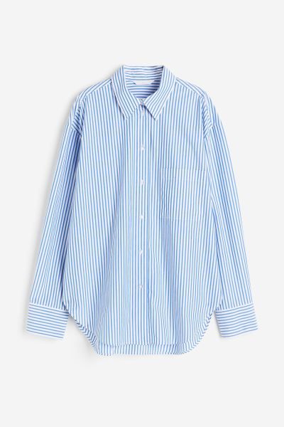 Oversized poplin shirt | H&M (UK, MY, IN, SG, PH, TW, HK)