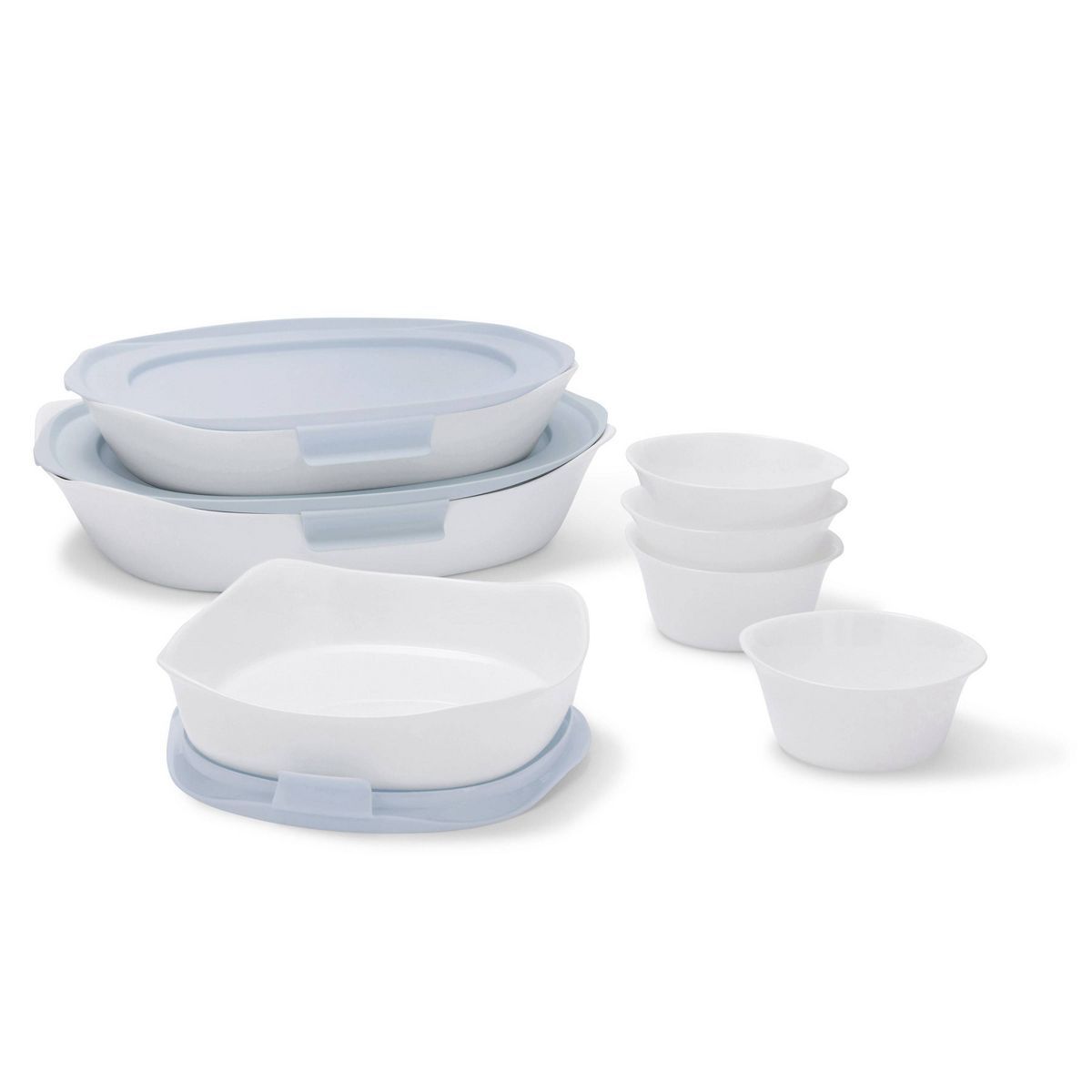 Rubbermaid DuraLite Glass Bakeware, 10pc Set, Baking Dishes or Casserole Dishes, and Ramekins, As... | Target