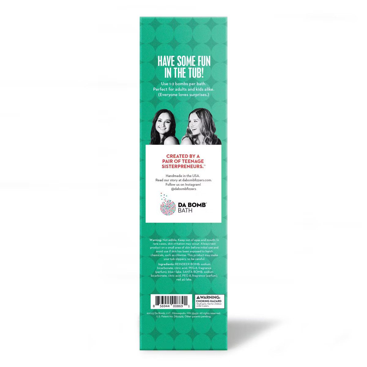 Da Bomb Bath Fizzers Standing Reindeer & Santa Bath Bombs Giftset - 7oz/2pk | Target